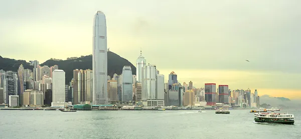 Hong Kong při západu slunce — Stock fotografie