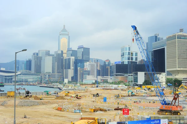 Строительная площадка в Гонконге — стоковое фото