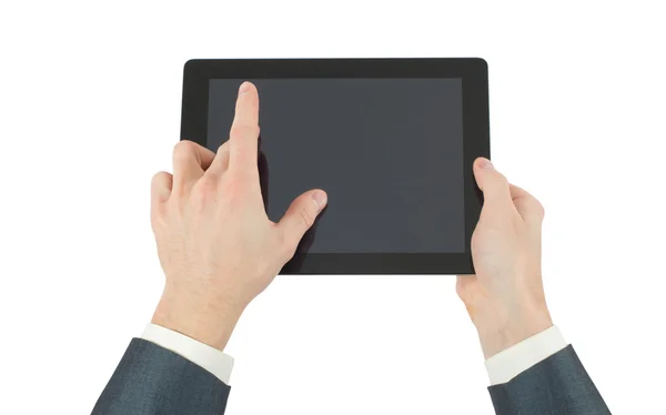 Hände mit Tablet-Computer — Stockfoto
