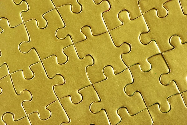 Gold puzzle — Stock Photo, Image