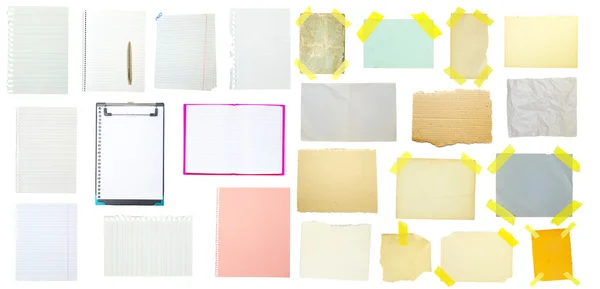 Collection of old note paper — Stock Photo, Image