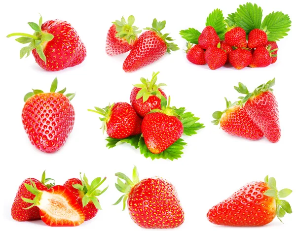 Erdbeer-Set — Stockfoto