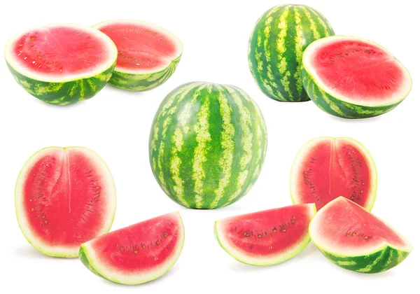 Collectie van watermeloenen — Stockfoto
