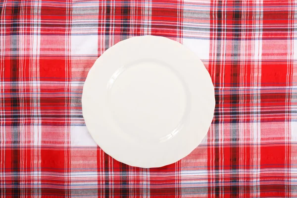 Piquenique. prato na toalha de mesa — Fotografia de Stock