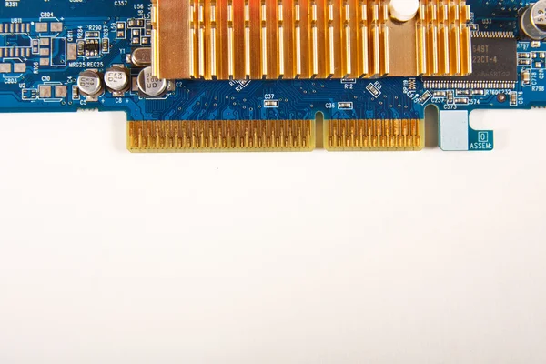 Microchips en un ordenador — Foto de Stock