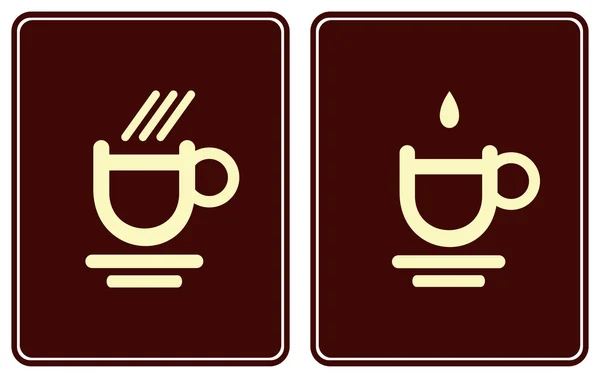 Kaffeetasse - rotes Symbol — Stockfoto