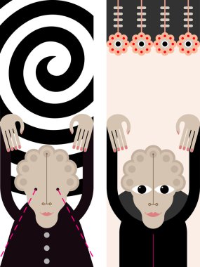 Hypnosis - vector illustration clipart