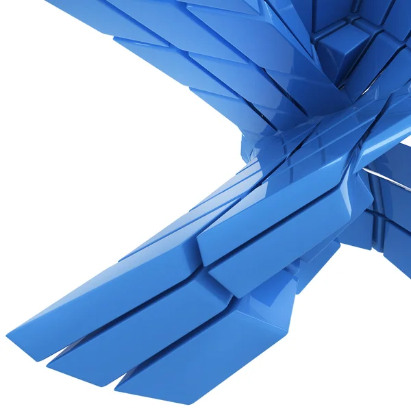 ブルー抽象的なジオメトリ — ストック写真