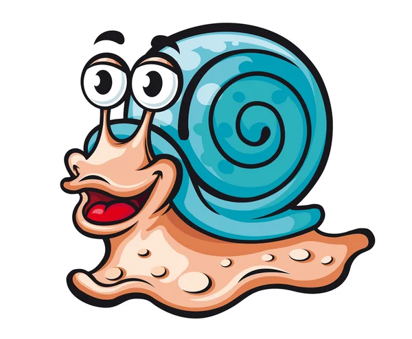 Escargot souriant — Image vectorielle