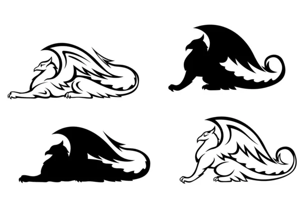 纹章狮鹫 — 图库矢量图片