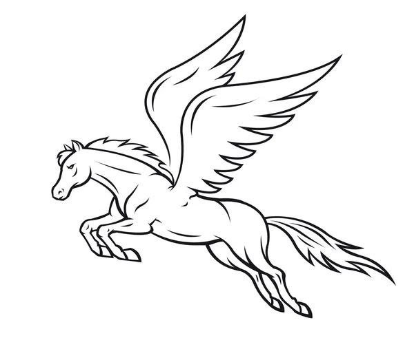 Cheval Pegasus — Image vectorielle