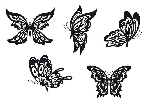 Tetování motýla — Stockový vektor
