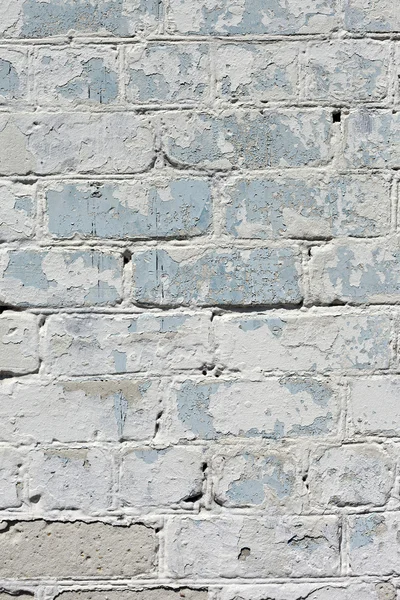Bílý texturou cihlová zeď malované — Stock fotografie