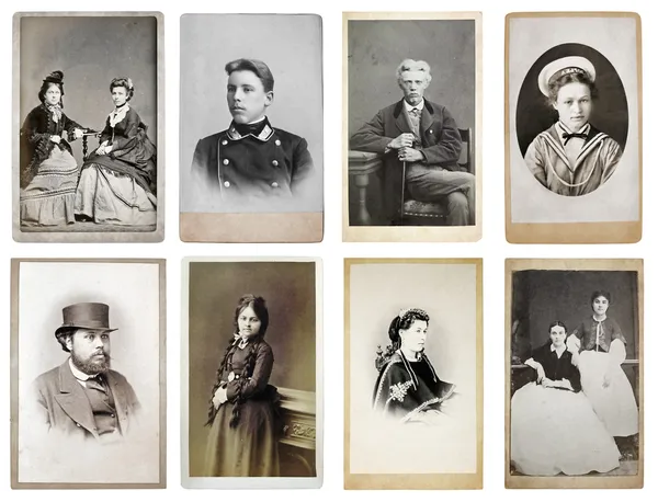 Group of old photographs — Stock Photo, Image