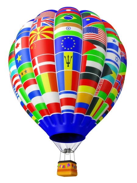Balloon a symbol of globalization — Stock Photo, Image