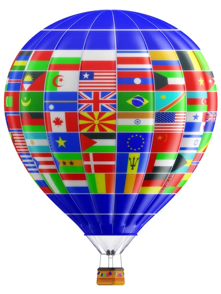 Balloon a symbol of globalization — Stock Photo, Image