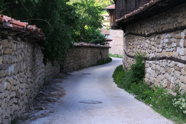 Strada stretta del villaggio di Arbanasi — Foto Stock