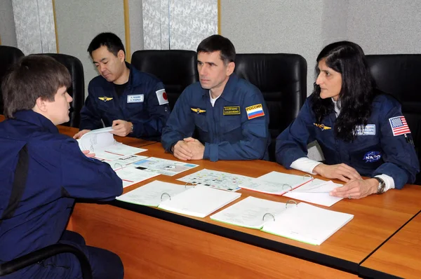 Equipe ISS durante o treinamento — Fotografia de Stock