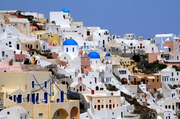 Veduta del villaggio di Oia dell'Arcipelago di Santorini — Foto Stock