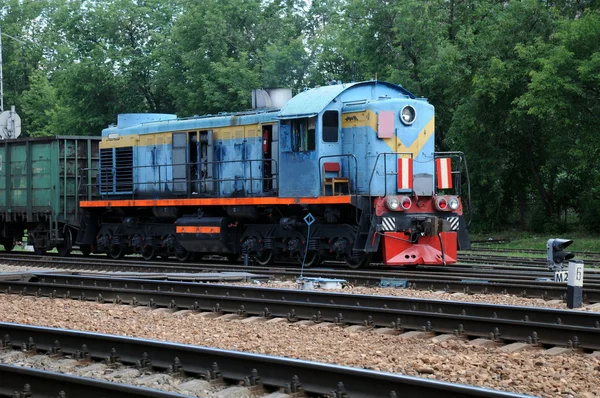 Locomotiva elettrica diesel vintage — Foto Stock