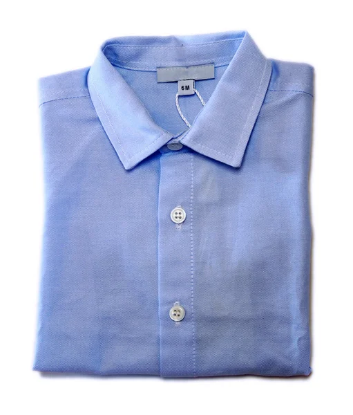 Folded baby boy shirt — Stock Photo, Image