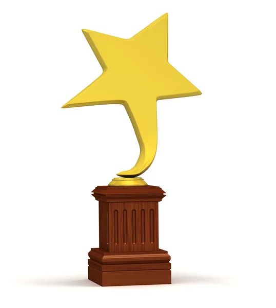 Golden star award — Stock Photo, Image