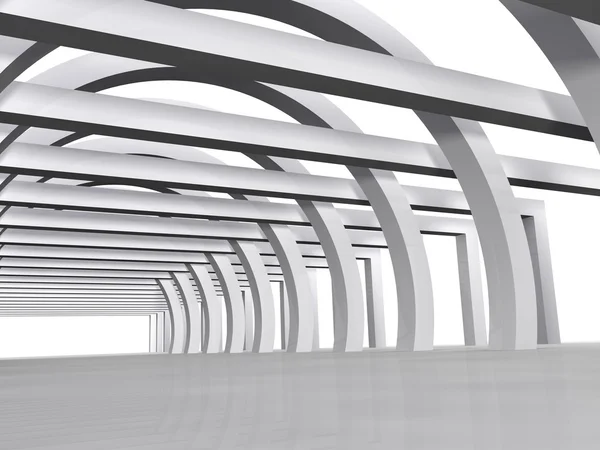 3D сучасний хол — стокове фото