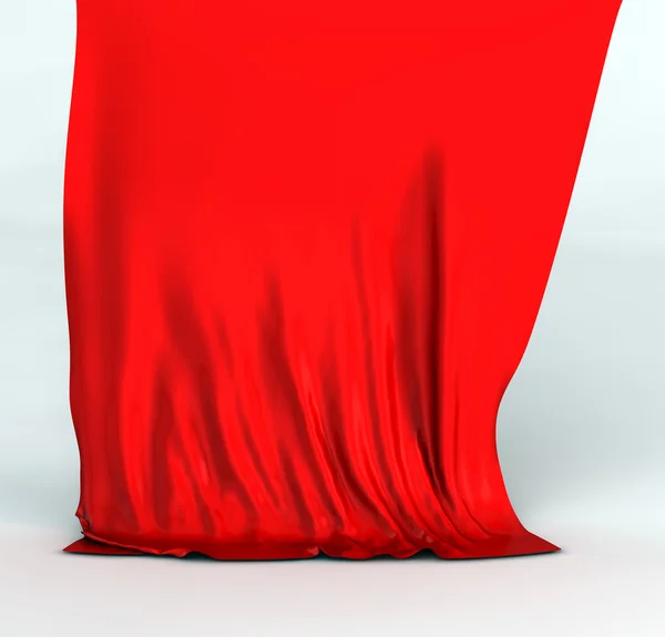 붉은 비단 휘장 — 스톡 사진