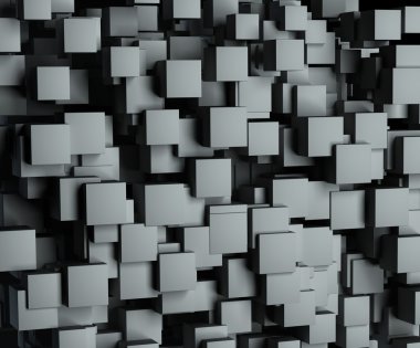 Abstract image of cubes background clipart