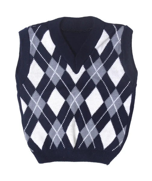 Plaid baby knitted vest — Stock Photo, Image