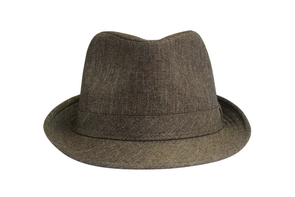 Sombrero marrón sobre fondo blanco — Foto de Stock