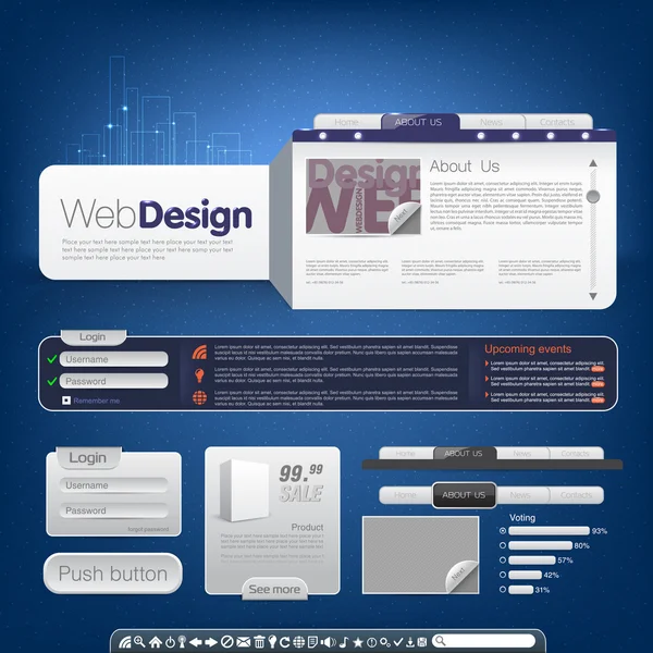 Diseño web — Archivo Imágenes Vectoriales
