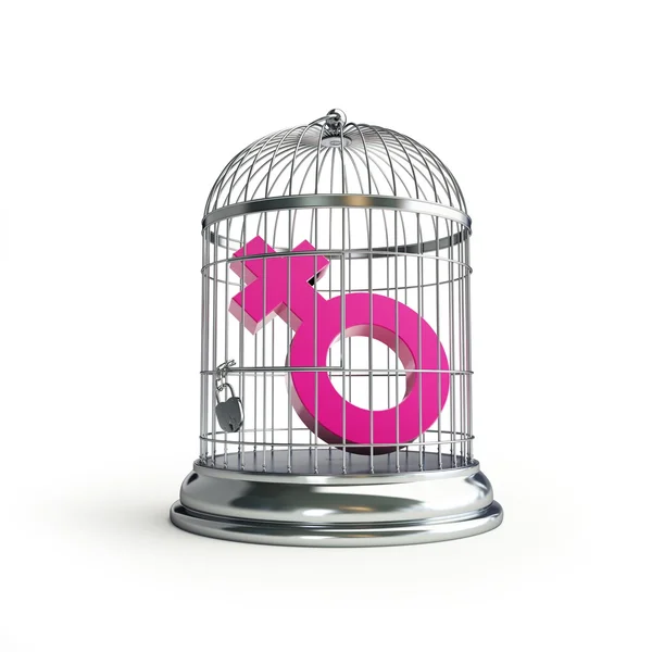 Cage pour oiseaux femmes — Photo