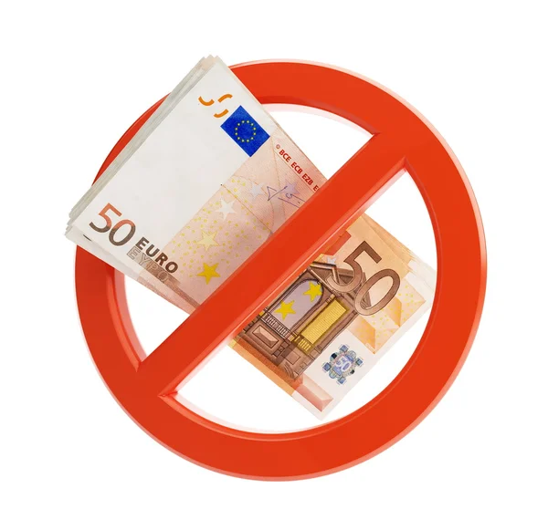 Euro ninguna crisis financiera — Foto de Stock