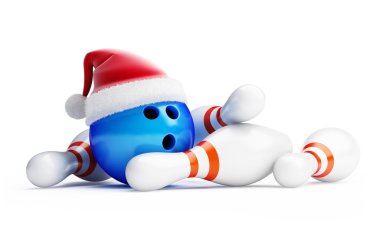 Bowling new year clipart