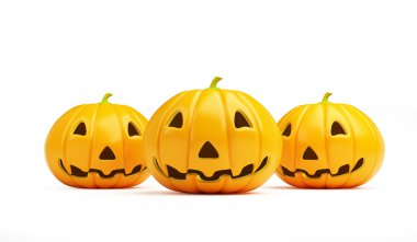 Halloween pumpkin on a white background clipart