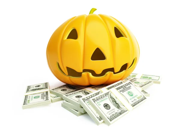 Halloween pénz — Stock Fotó