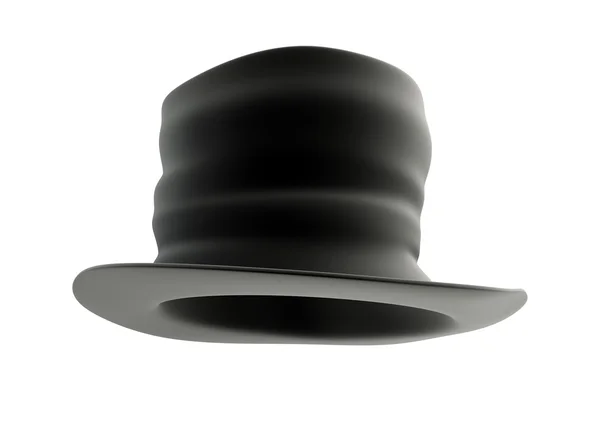 Vieux chapeau haut de forme noir — Photo