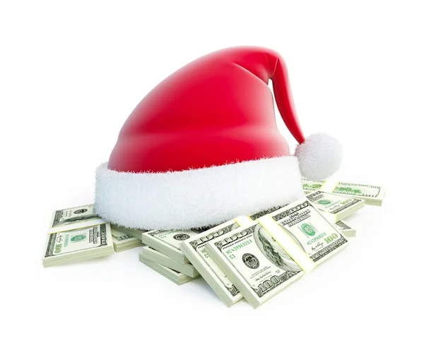 Kerstmis geschenken dollar — Stockfoto