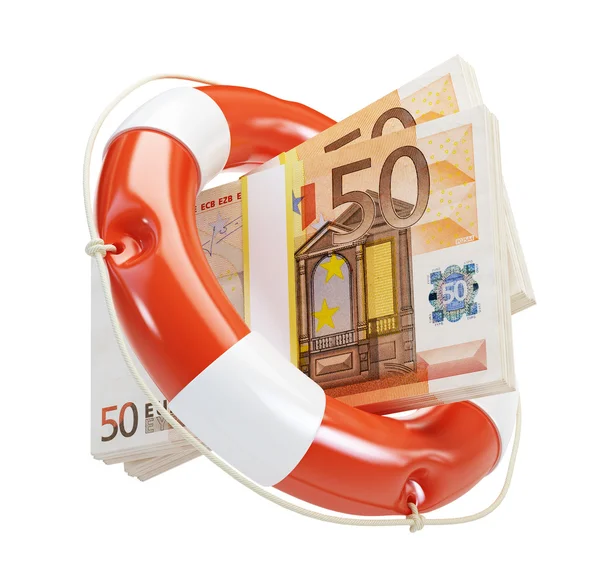 Aiuta la crisi finanziaria dell'euro — Foto Stock