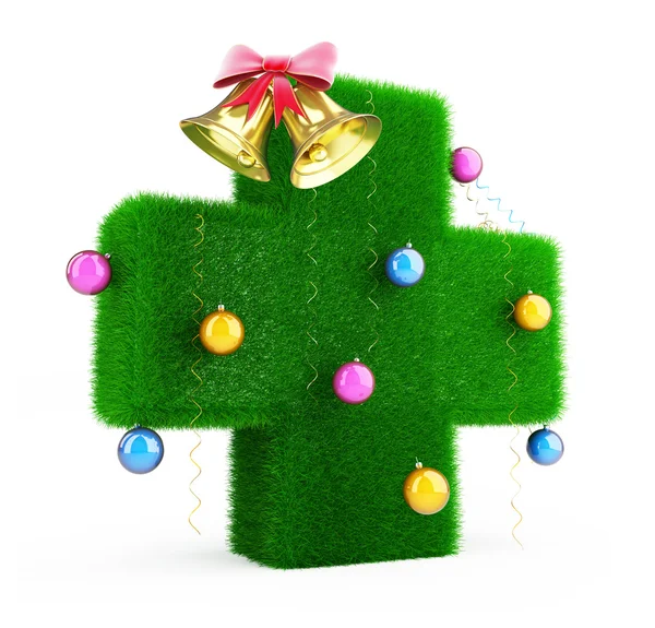 Medische Kruis kerstboom — Stockfoto