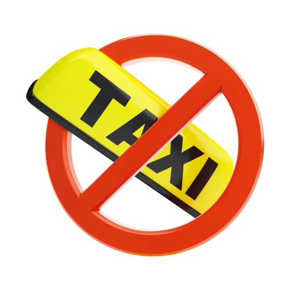 No taxi sign — Stock Photo, Image