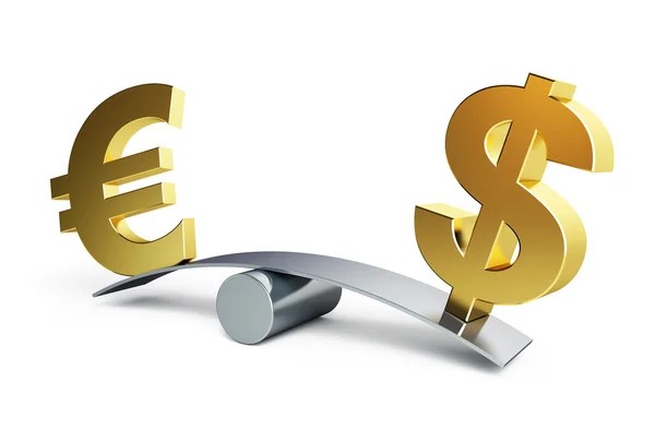 Balanzas en euros — Foto de Stock