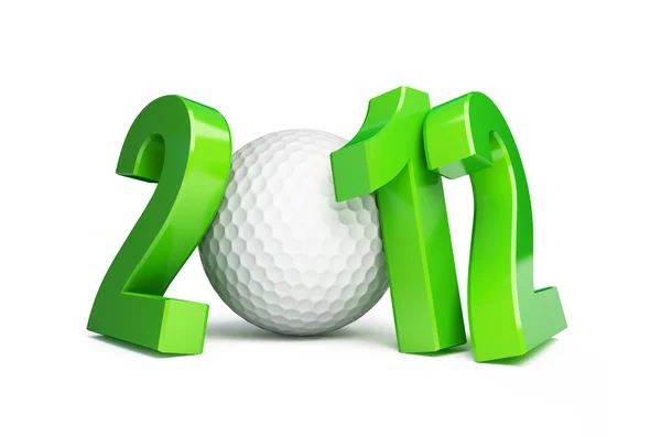 Golf ball 2012 — Stock Photo, Image