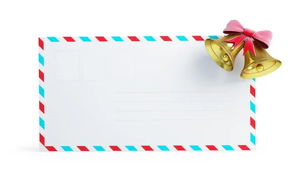 Mail christmas bell — Stock Photo, Image