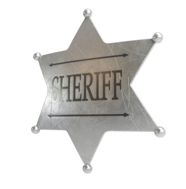 Sheriff's badge clipart