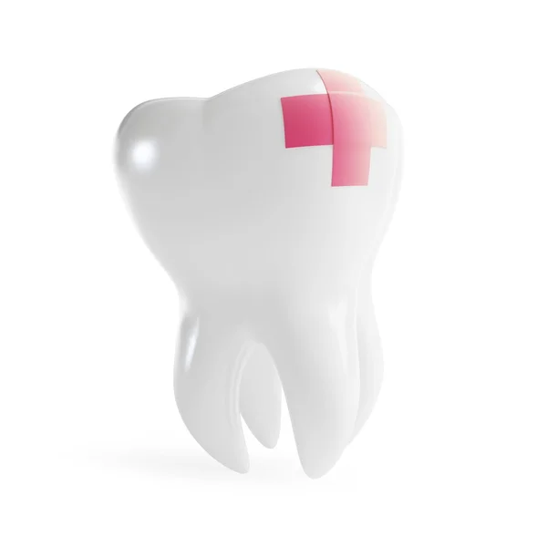 Opravit zub patch — Stock fotografie