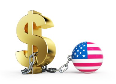 Dollar crisis USA clipart