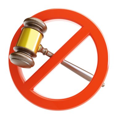 No law on a white background clipart