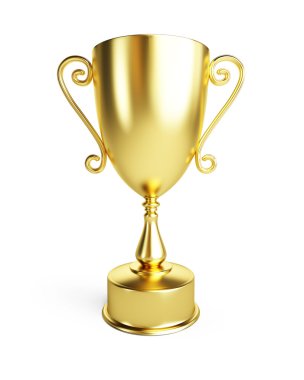 Gold trophy cup clipart